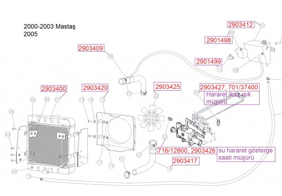 2901499 Su fıskıye motoru / Water motor