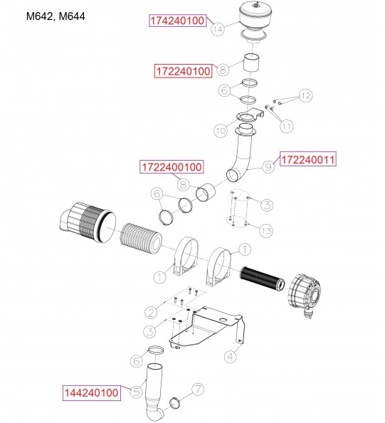174240100 Toz filitresi / Filter, Dust