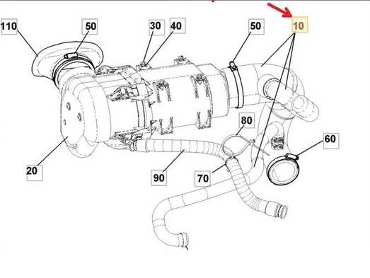 332/G2201 JCB, HAVA FİLİTRE HORTUMU TAHLİYELİ