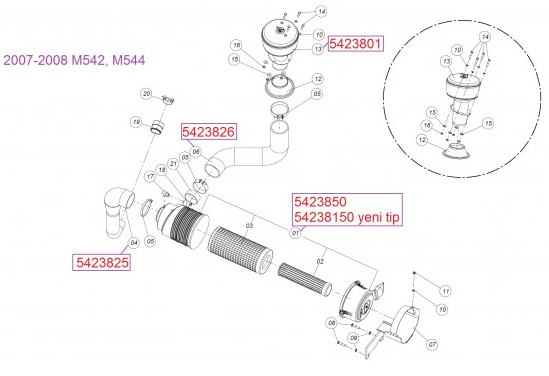 5423825 Hortum / Hose