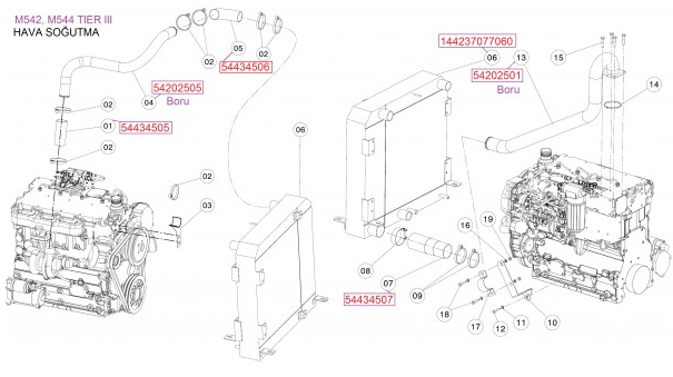 54434506 Hortum / Hose