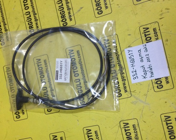 332-H6651Y Kaput açma halatı / Cable