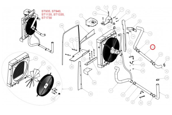 211237113 MST Telehander hortum / Hose