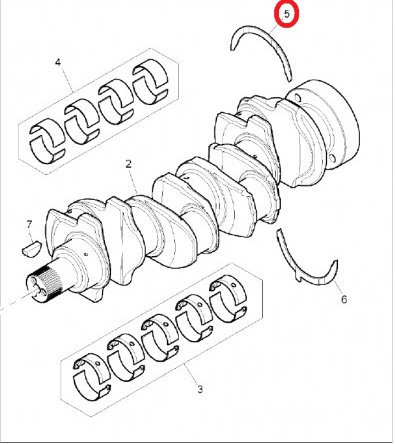 31137551 Gez ayı,üst / Thrust washer