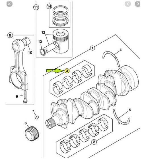 02/202916 JCB, RG MOTOR KOL YATAK 0,010MM