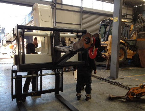 Telehander vinç ataşmanı