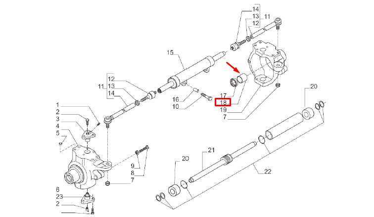125390 Aks burcu dış / Bushing