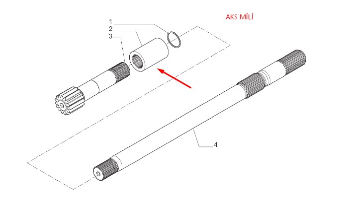 131299 arka aks birleştirme / Bush