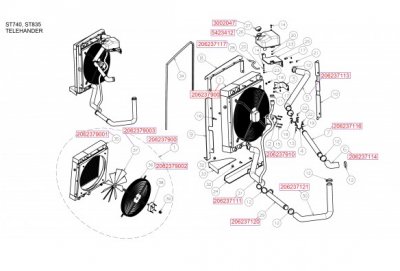 206237910 MST Telehander fan hidromotoru / Fan hydromotor